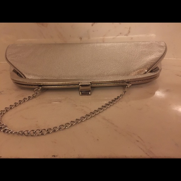 1950s unique true vintage silver clutch handbag♥️ - Picture 8 of 8